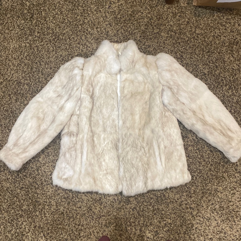 Genuine rabbit coat
